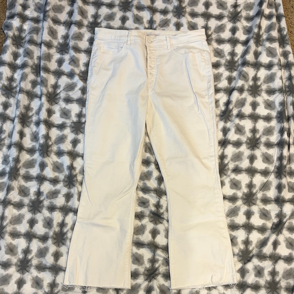 LOFT Off-White Casual Pants